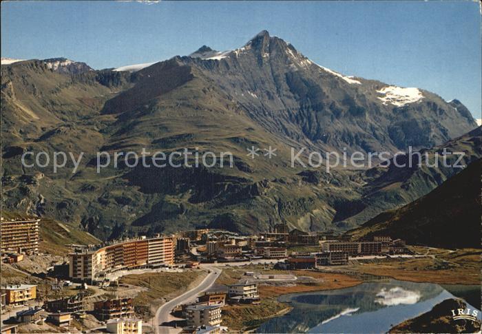 Tignes Fliegeraufnahme La Station et la Grande