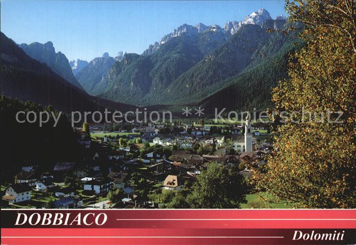 Dobbiaco Pustertal Suedtirol Fliegeraufnahme