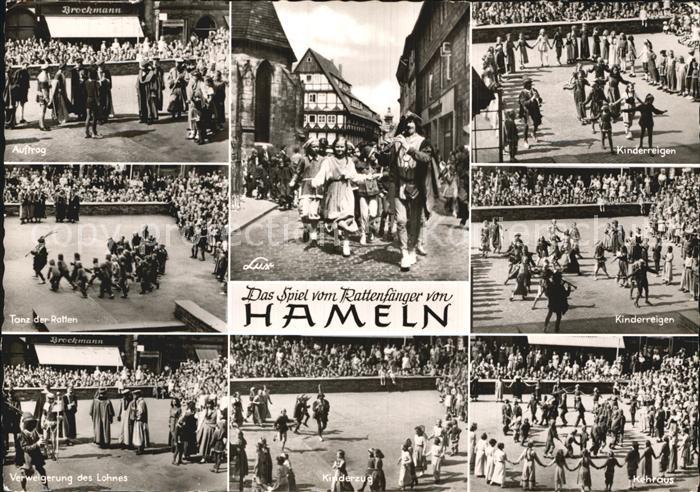 Hameln Weser Kinderreigen Spiel vom Rattenfaenger
