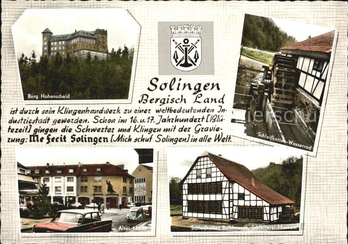 Solingen Burg-Hohenscheid Schleifkotten Wasserrad