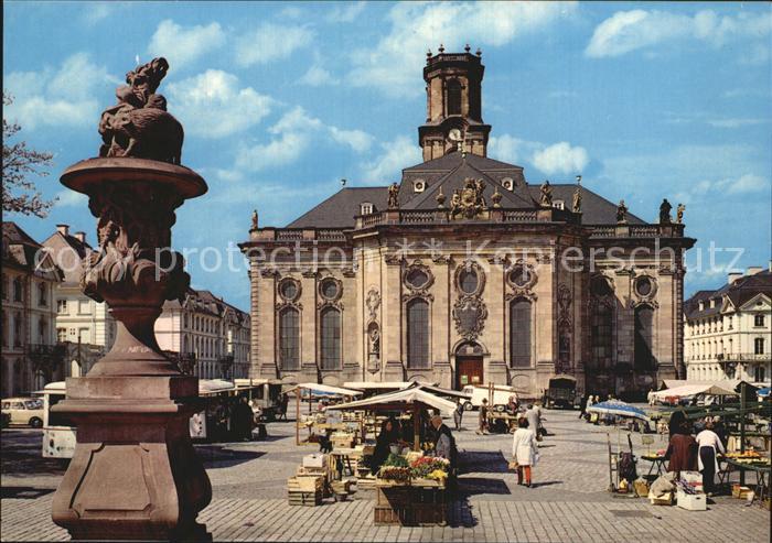 SAARBRueCKEN Saarland Ludwigskirche Markt