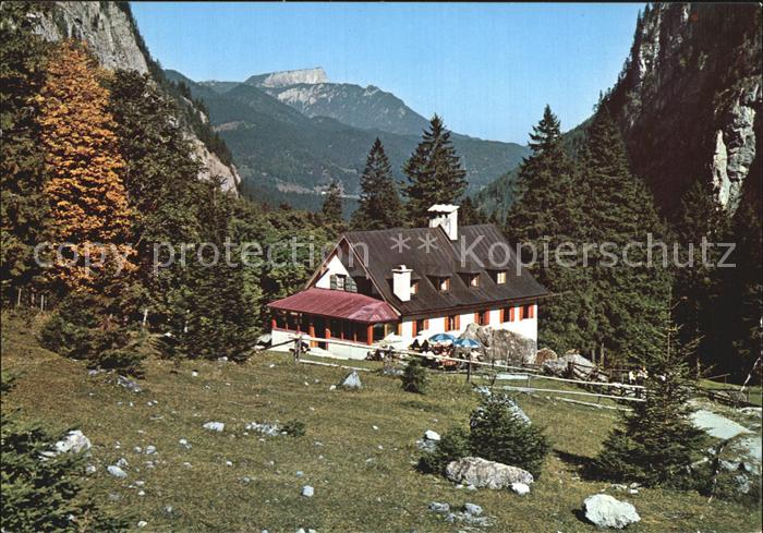 BERCHTESGADEN Bayern Wimbachschloss gegen Untersberg