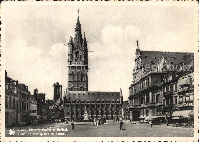 Gent Gand Flandre St. Baafsplaats en Belfort