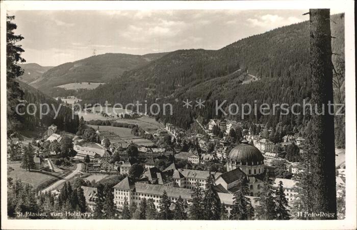 St Blasien Panorama Blick vom Holzberg Dom Schwarzwald