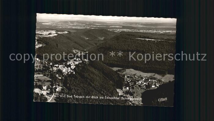 Bad Teinach-Zavelstein Blick ins Teinachtal Schwarzwald Fliegeraufnahme