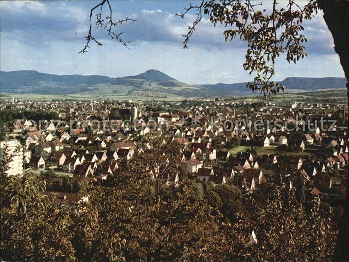 Kirchheim Teck Panorama Blick ueber die Stadt