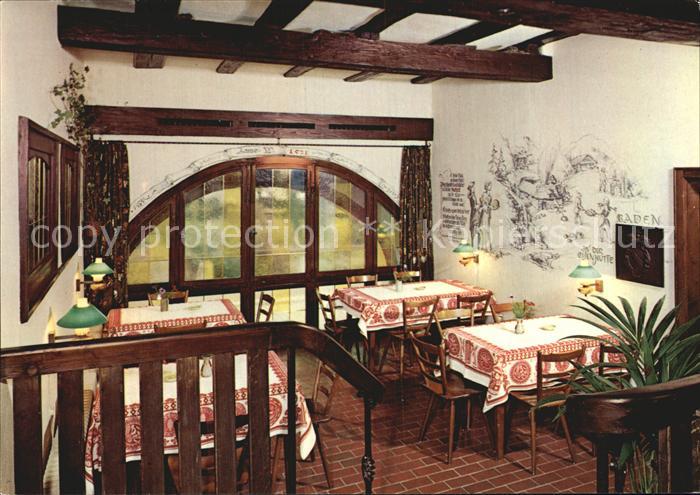 Kandern Historisches Gasthaus zur Weserei Gastraum Schwarzwald