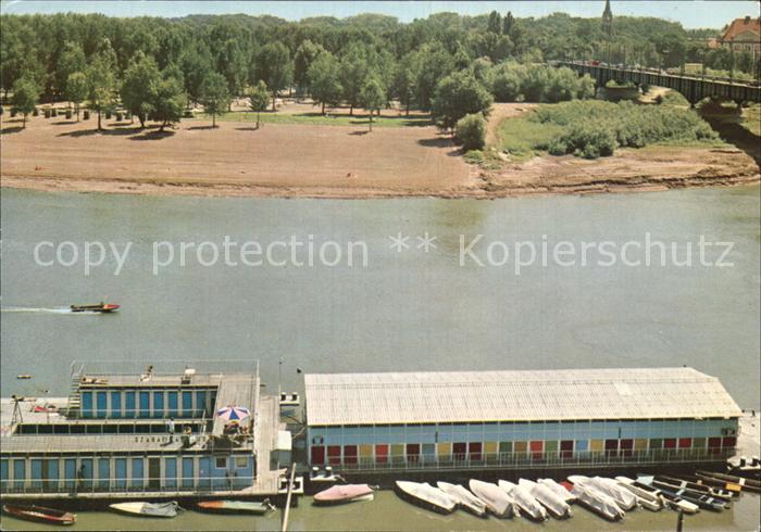 Szeged Tisza part Theissufer Fliegeraufnahme