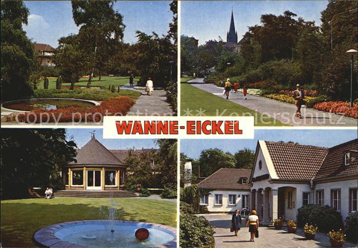 Wanne-Eickel Parkanlagen Promenade Springbrunnen