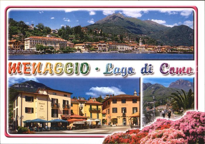 Menaggio Lago di Como Veduta panoramica Via Mazzini Lungolago Comersee
