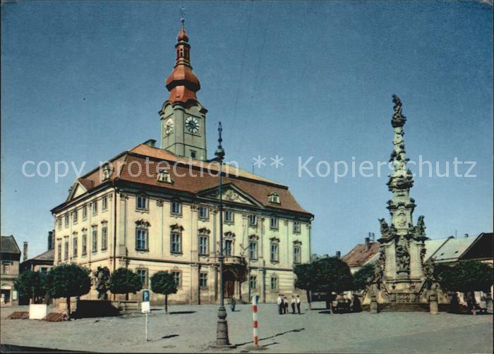 Policka Palackeho namesti Platz Pestsaeule