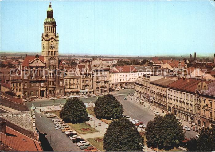 Prostejov Namesti 9. kvetna s radnici Platz Rathaus