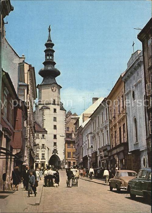 Bratislava Pressburg Pozsony Michalska ulica V pozadi Michalska brana