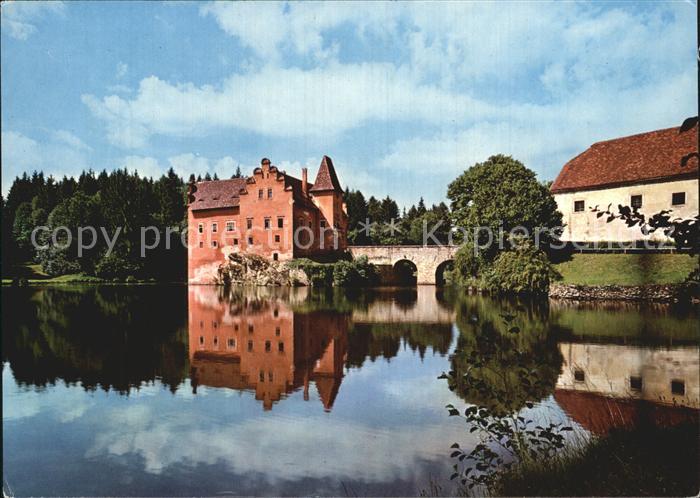Cervena Lhota Zamek Schloss Schlossteich Wasserspiegelung