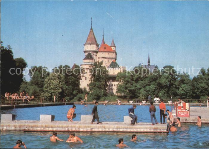 Bojnice Kupalisko Cajka Freibad Schwimmbad Schloss