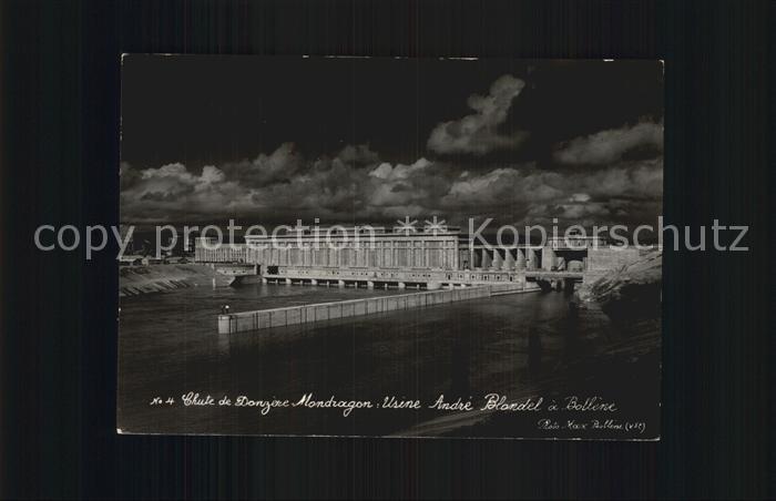 Donzere Chute de Donzere Mondragon Usine Andre Blondel a Bollene