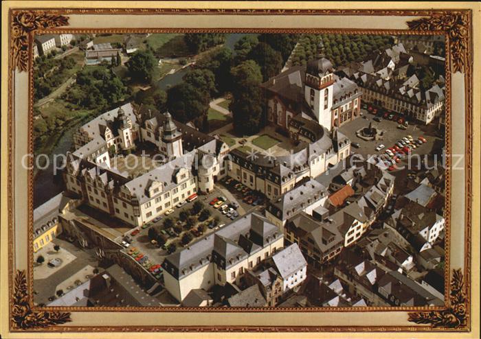 Weilburg Schloss Barocke Residenzstadt Bilderrahmen Fliegeraufnahme