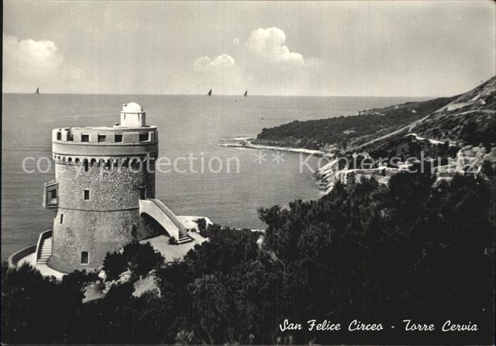 San Felice Circeo Torre Cervia Panorama Kueste