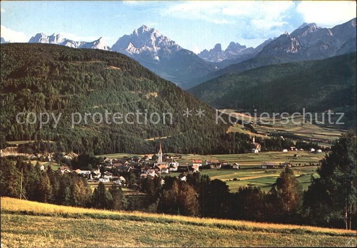Monguelfo Pustertal Panorama Val Pustera Tesido Taisten Duerrenstein Monte Crist