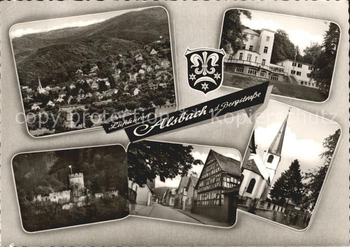 Alsbach Bergstrasse Panorama Luftkurort Schloss Fachwerkhaus Kirche