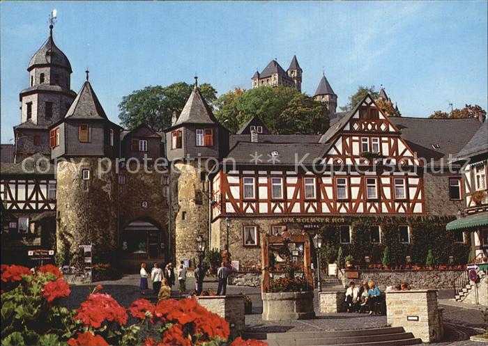 Braunfels Marktplatz Tor Schloss Fachwerkhaus Luftkurort