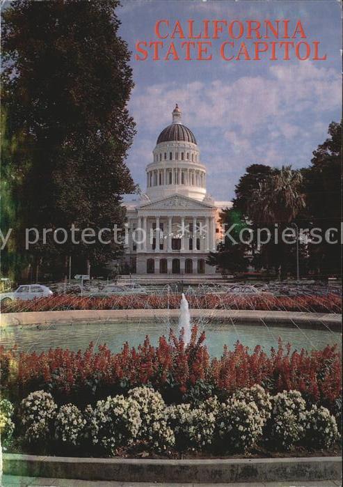Sacramento California State Capitol Building Fountain