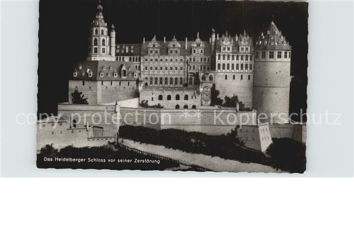 Heidelberg Neckar Das Schloss vor seiner Zerstoerung