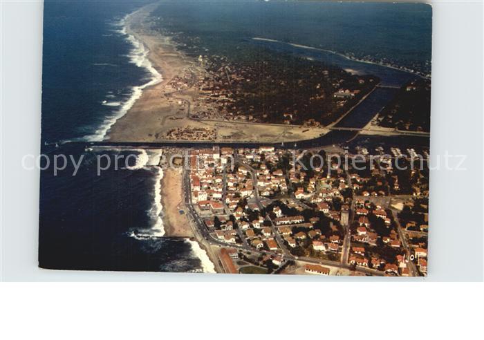 Capbreton Vue aerienne de ces deux villes au bord