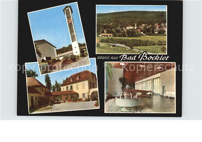Bad Bocklet Turm Panorama Kuranlage Trinkbrunnen