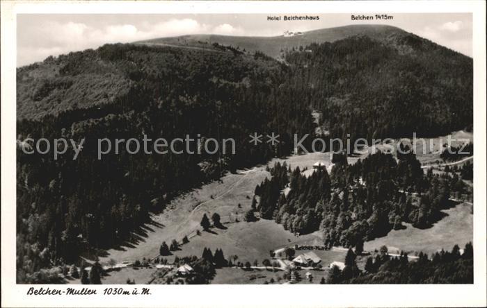 Belchen Baden Multen Fliegeraufnahme