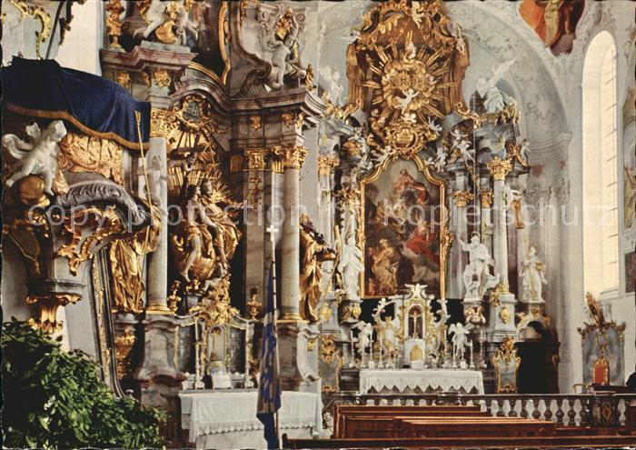 OBERAMMERGAU Bayern Pfarrkirche innen