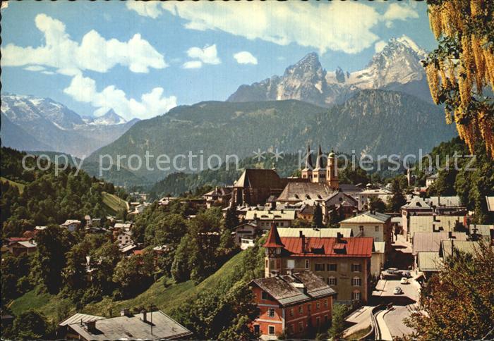 BERCHTESGADEN Bayern mit Funtenseetauern Schoenfeldspitze und Watzmann