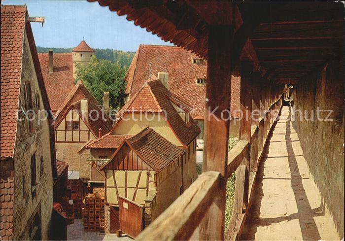 Rothenburg Tauber Wehrgang Wall