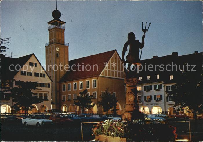 FREUDENSTADT BW Rathaus und Neptunbrunnen
