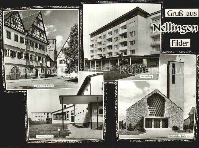 Nellingen Alb Filder Parksiedlung Kirchen