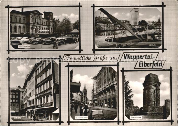 Elberfeld Wuppertal Schwebebahn Neumarkstrasse Bismarckturm