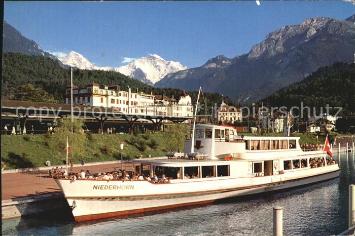 Motorschiffe Niederhorn Interlaken Moench Jungfrau