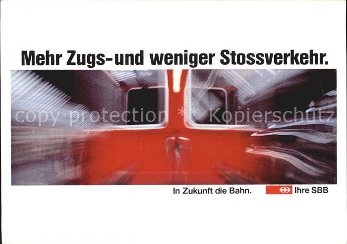 Eisenbahn SBB Werbung Kampagne