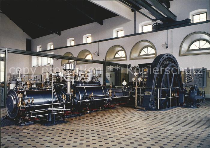 Technik Tandemverbund-Dampfmaschine Schwungradg