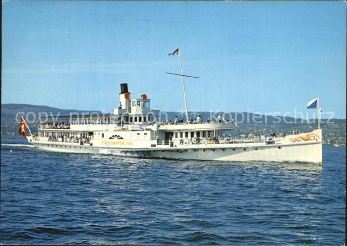 Dampfer Seitenrad Stadt Rapperswil Zuerichsee