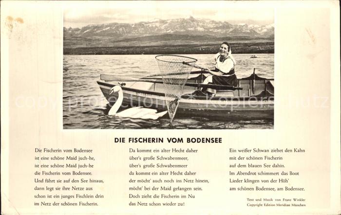 Liederkarte Die Fischerin vom Bodensee