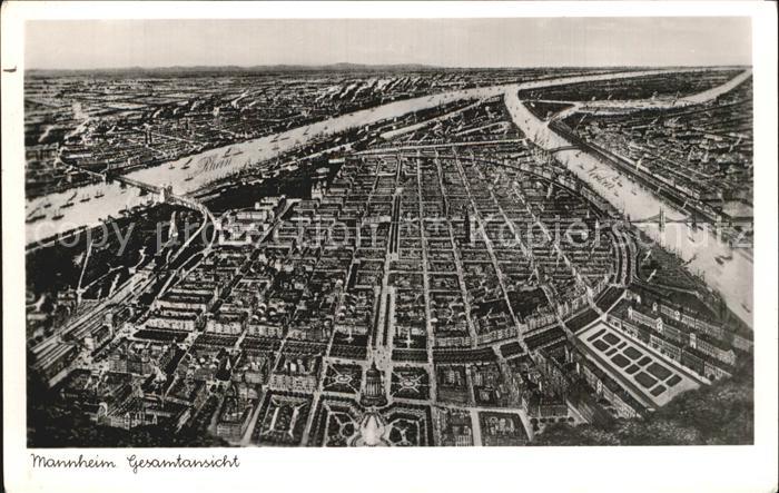 MANNHEIM BW Gesamtansicht Rhein Neckar