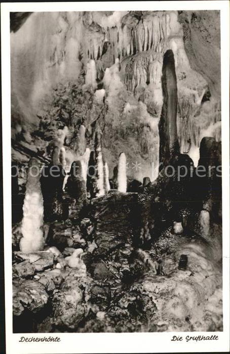 Hoehlen Caves Grottes Dechenhoehle Grufthalle