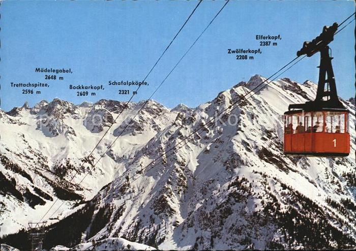 Seilbahn Walmendingerhorn Mittelberg Kleines Walsertal