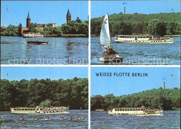 Motorschiffe Weisse Flotte Berlin Koepenicker Becken Mueggelbergen Langer See
