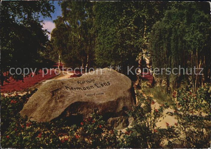 Tod Hermann-Löns-Grab Lüneburger Heide