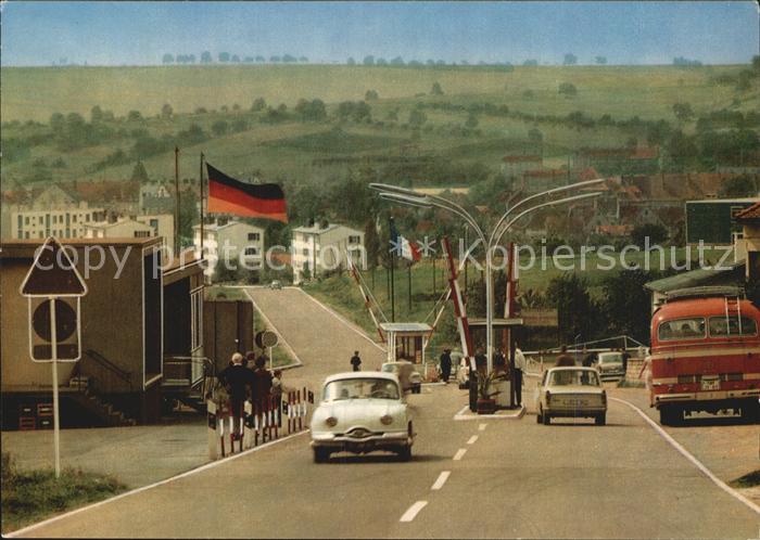 Grenze Douane Zoll Deutsch-Französische Grenze Schweigen P