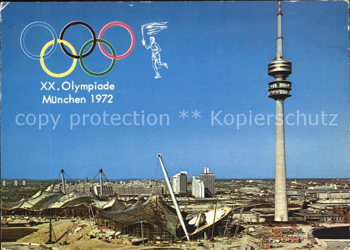 Olympia XX. Olympiade Muenchen Olympiaturm