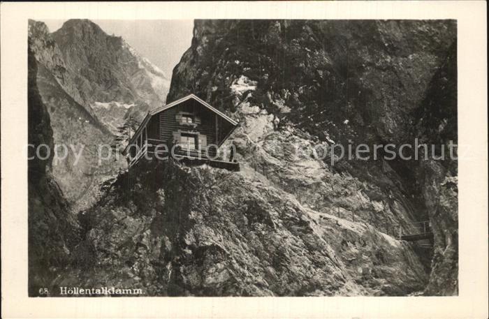 GARMISCH-PARTENKIRCHEN Bayern Hoellentalklamm