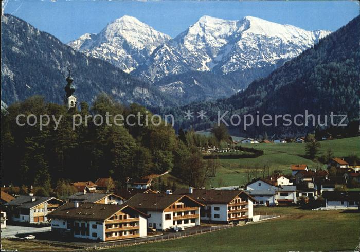 Ruhpolding Bayern Steinbach Hotels mit Sonntagshorn und Reifelberge